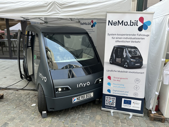 NeMo.Cab is available for viewing at the stand at the NRW state representation's summer party in Brussels